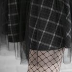 PUNK RAVE DAILY Women Gothic Skirts Women Goth Mini Plaid Skirt with Tulle Punk Dunk High Waist A-Line Party Skirt - Image 4